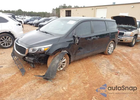 2017 Kia Sedona L из США, поврежденный, VIN KNDMA5C15H6289191